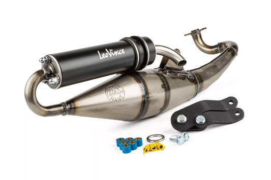 LeoVince Handmade TT Black Edition Avgassystem Yamaha Aerox / MBK Nitro